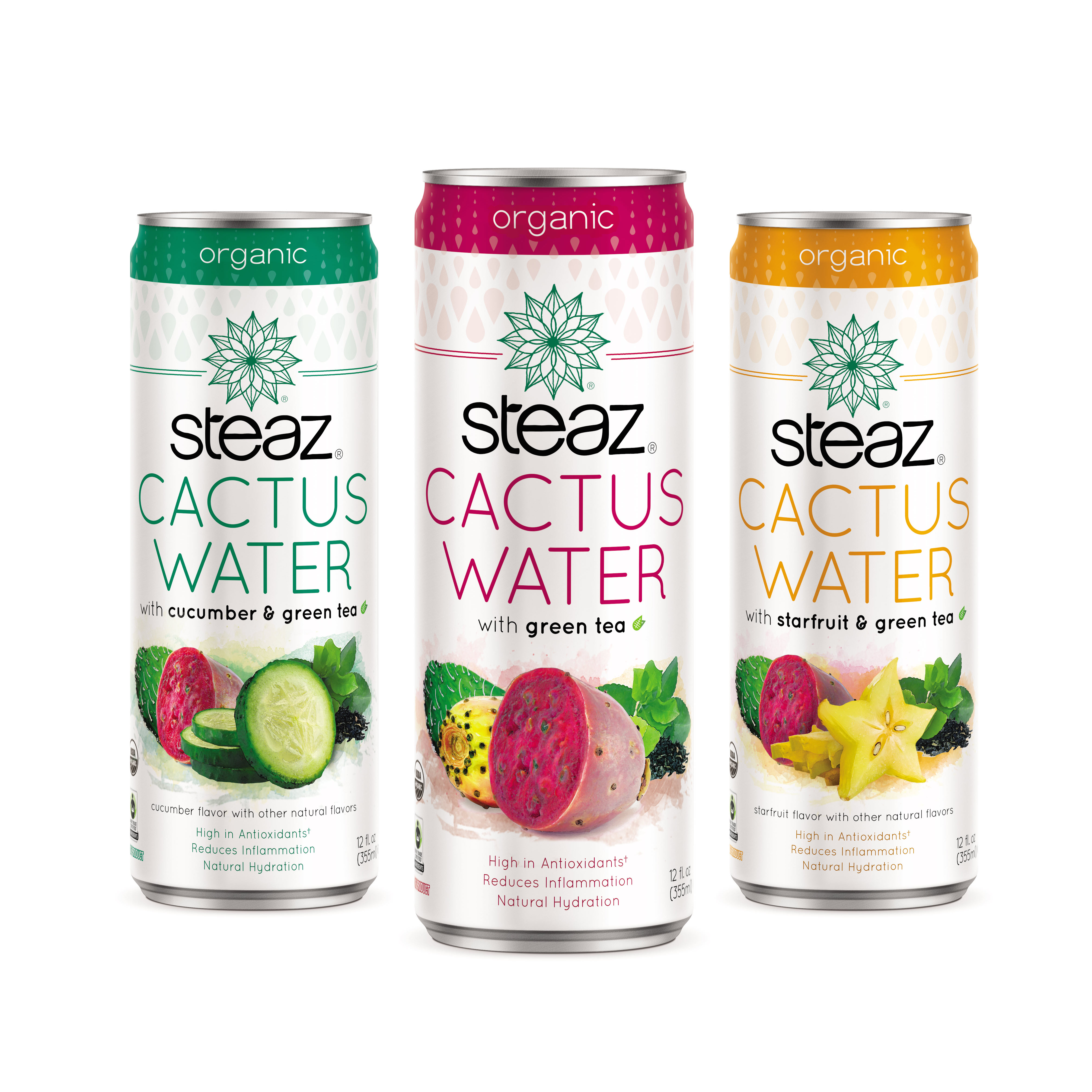 Steaz Blends Green Tea and Cactus Water For Newest Line Extension