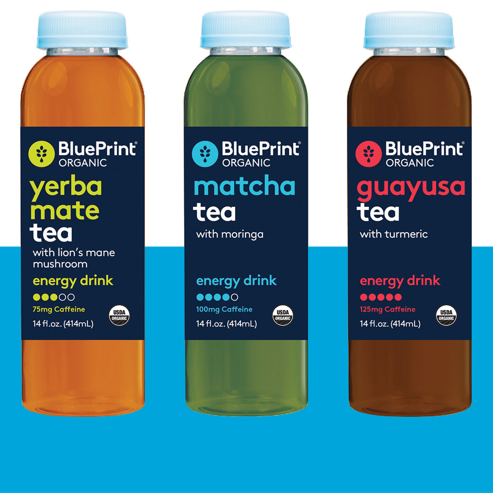 BluePrint Introduces New Line of Tea-Infused Energy Drinks