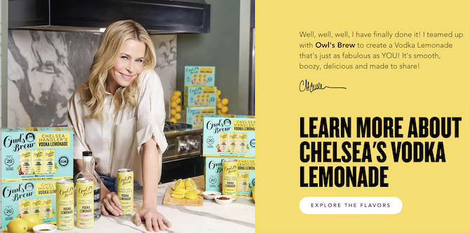 🍋 Owl’s Brew to Launch Vodka Lemonade with Comedian Chelsea Handler