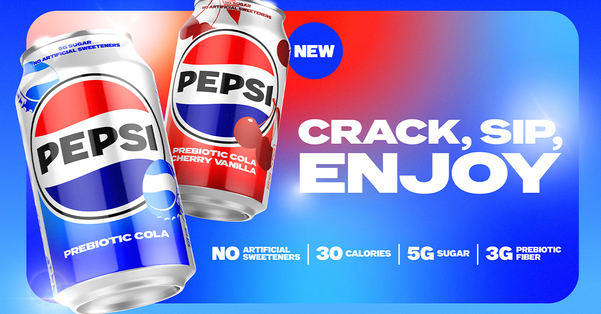 👋 Introducing Pepsi Prebiotic Cola