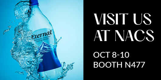 Visit Eternal Water at NACS, Booth N477. Discover the Fastest-Growing Alkaline Water in the USA!