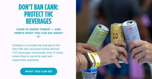 ❌ Hemp Beverage Makers Push Back on Efforts to Outlaw Intoxicating Hemp Products