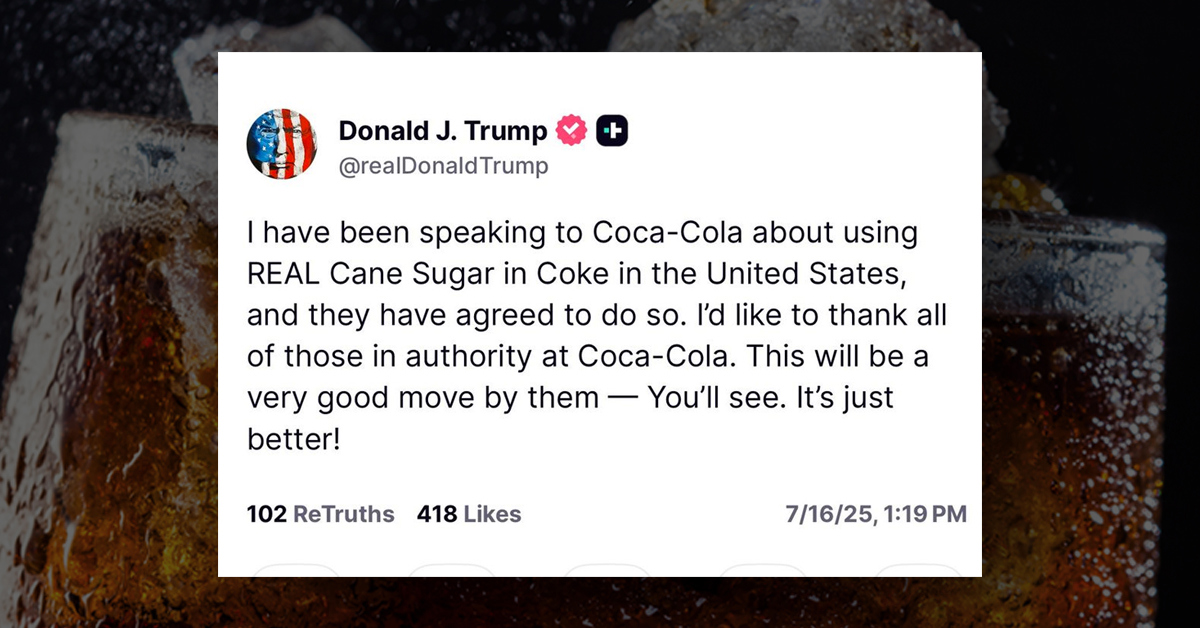 🥤 Trump’s Coke Problem