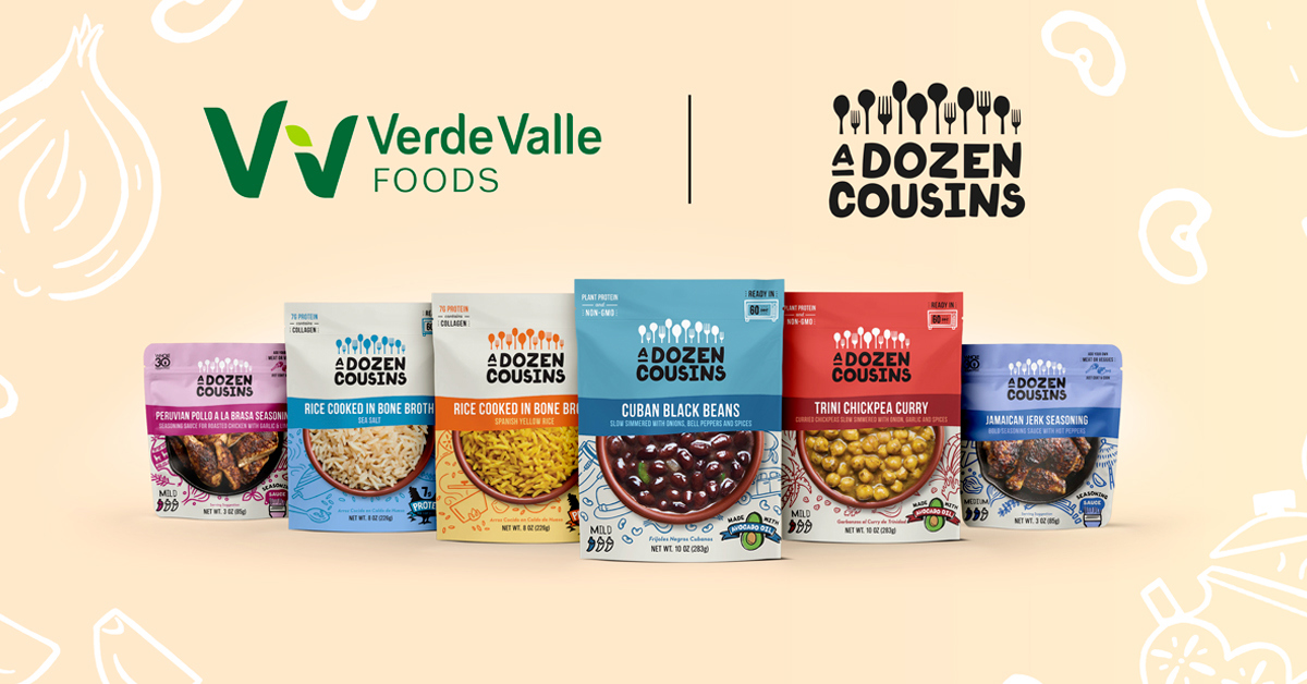 🫘 A Dozen Cousins Acquired By Verde Valle Foods