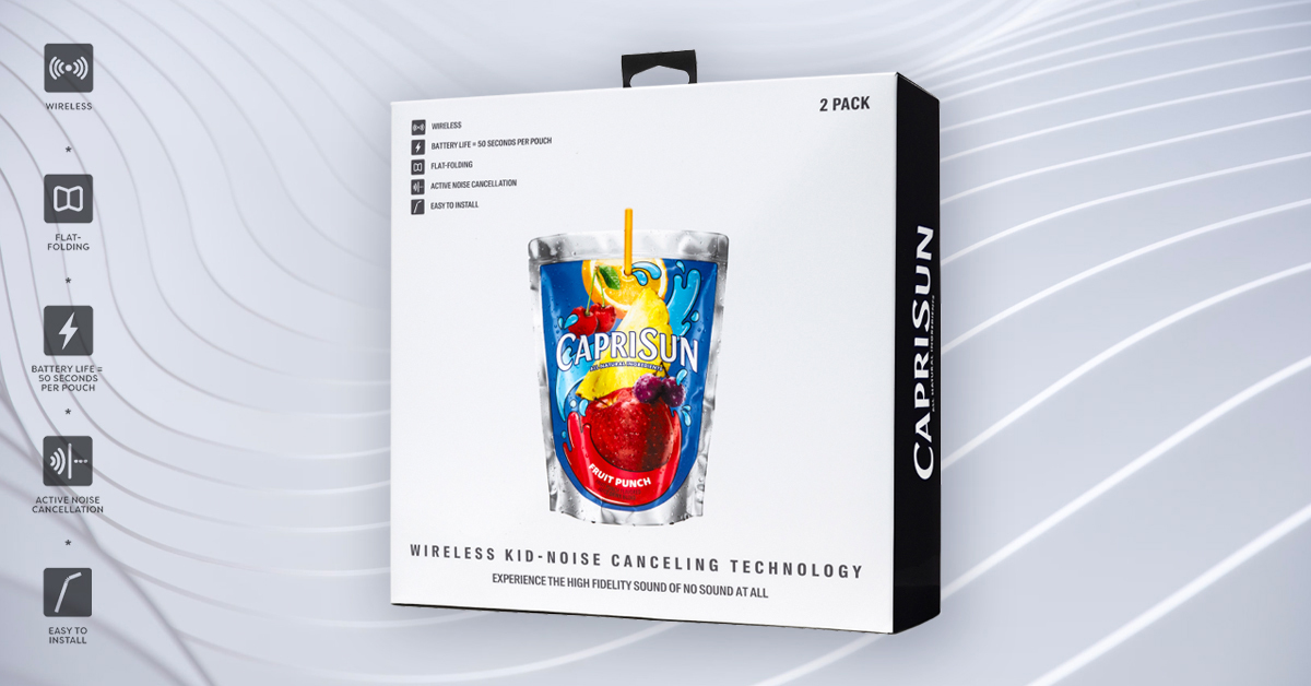 🧃 Capri Sun’s Latest Innovation: Noise Canceling Technology