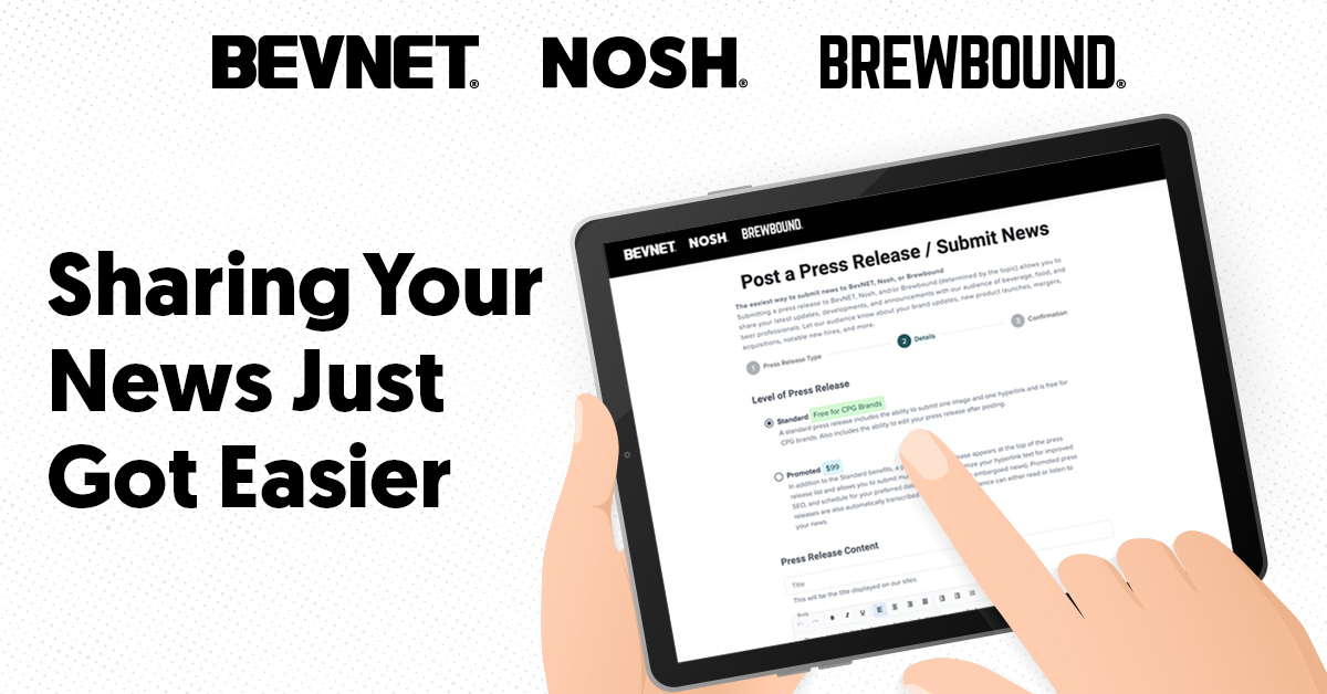 📰 BevNET Launches New Press Release Portal