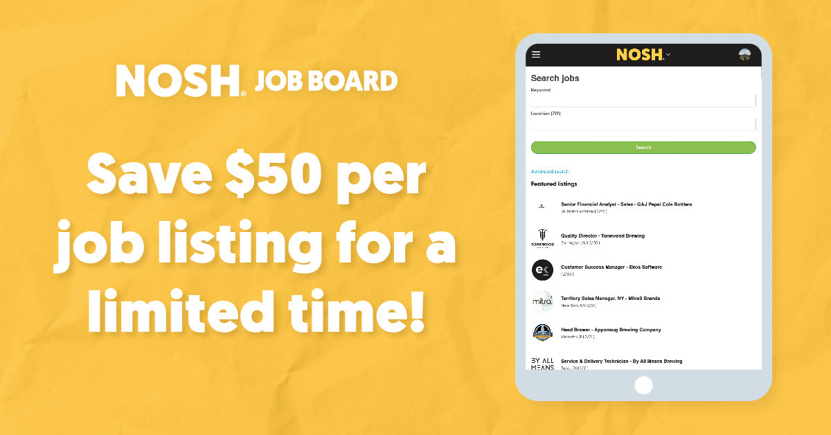 Save $50 on Food Industry Listings — Post on the Nosh Job Board!