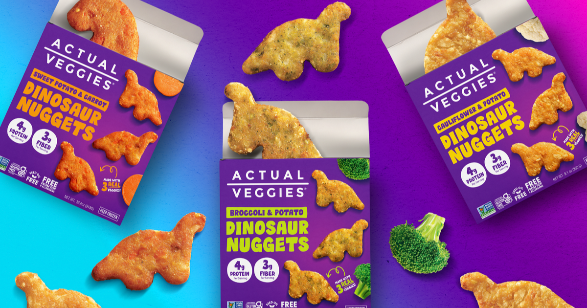 Actual Veggies Debuts Dinosaur Nuggets