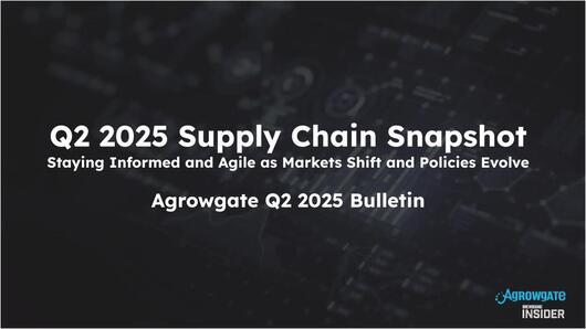 Agrowgate Q1 Supply Chain Report: Stability in Supply, Uncertainty in Direction
