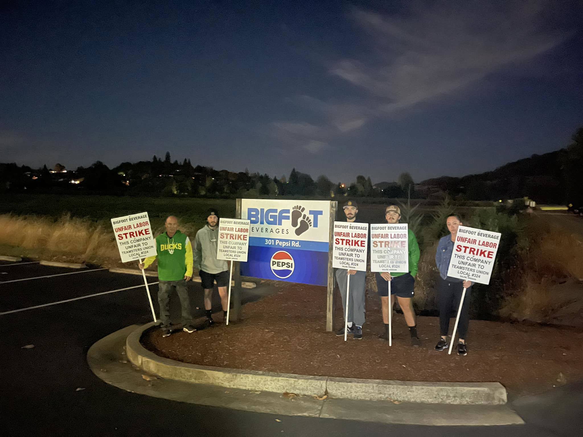 🪧 Bigfoot Beverages Teamsters Members Strike