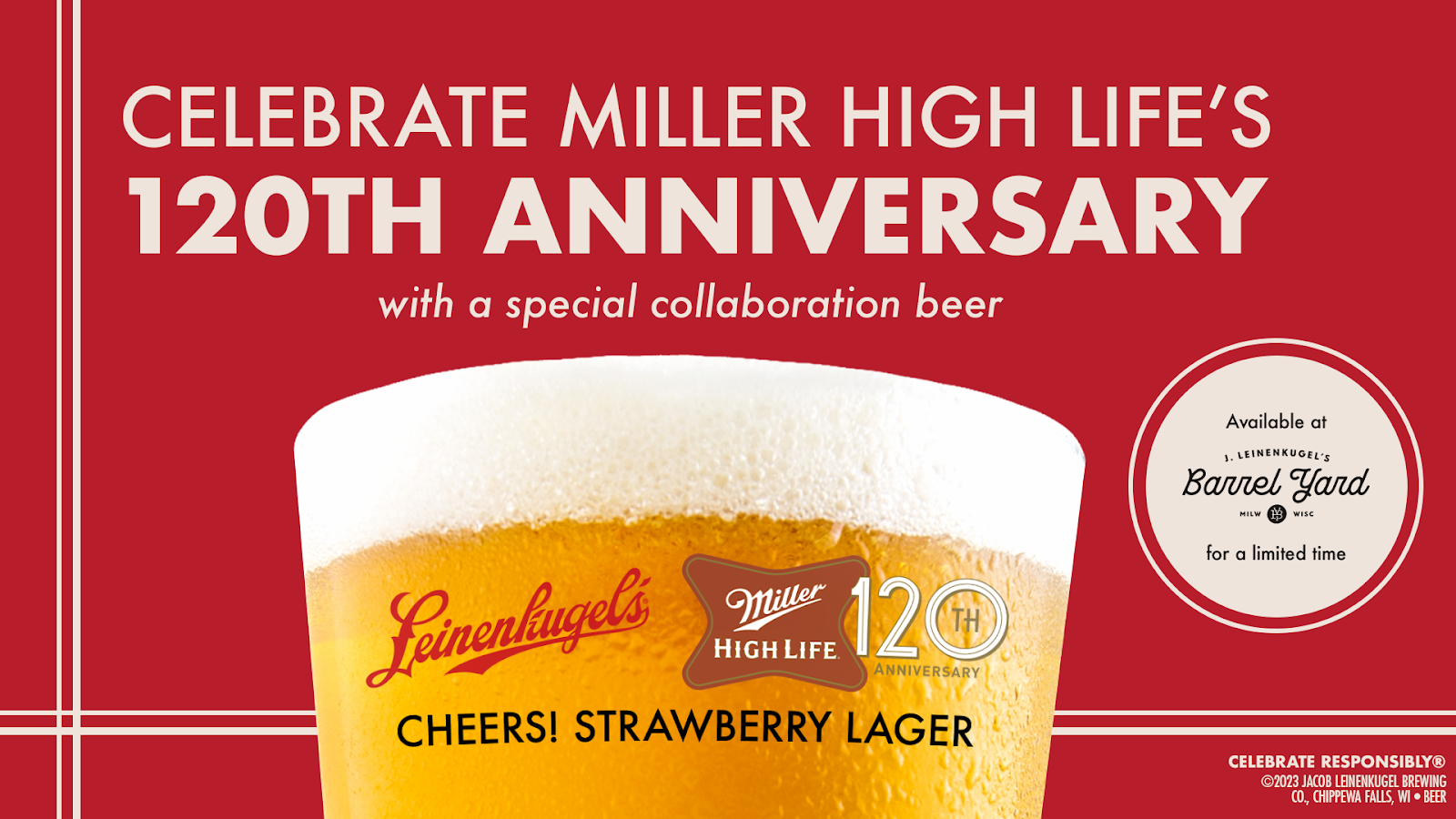 🍓 Miller High Life and Leinenkugel’s Cheers! Strawberry Lager
