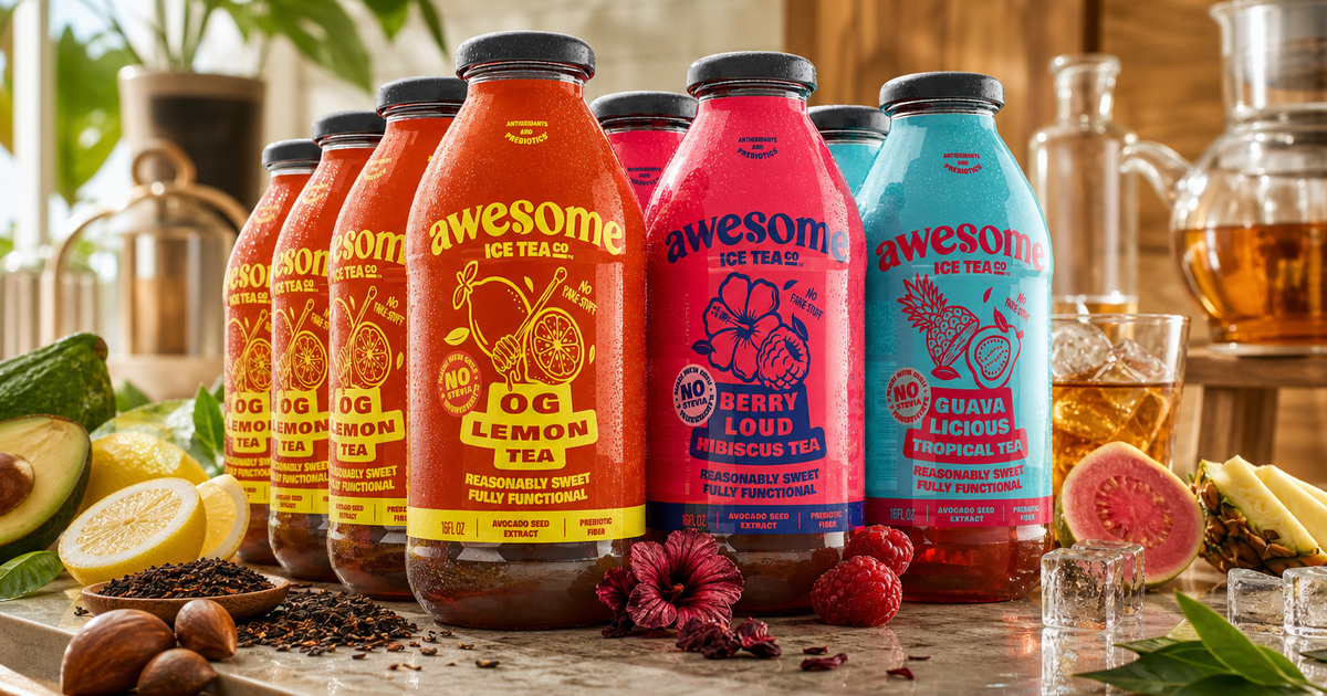 Awesome Rebrands As Ice Tea Embraces Emerging Excitement