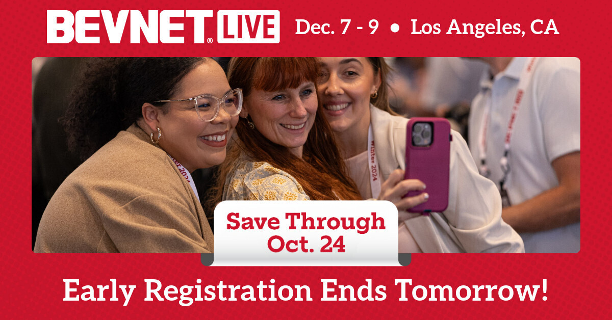 Early Registration Ends Tomorrow for BevNET Live