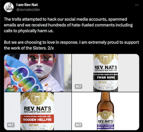🌈 Rev. Nat’s Hard Cider the ‘Target of Hate Campaign’