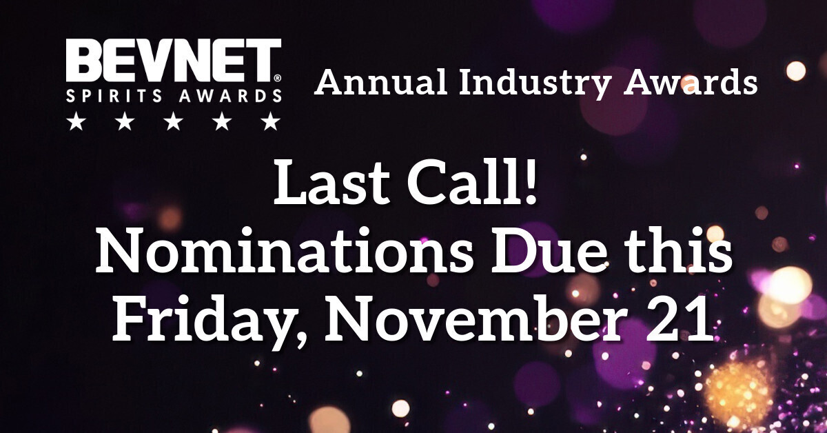 Last Chance for BevNET Spirits Awards!