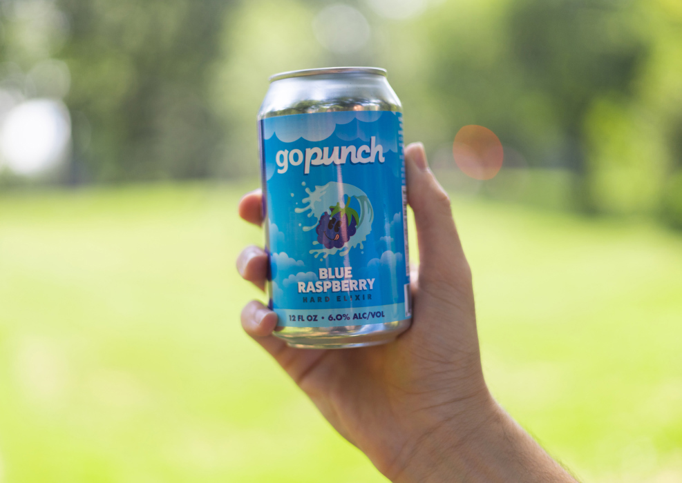💙 Gopuff, Yards Brewing Collab on Gopunch Blue Raspberry Hard Elixir