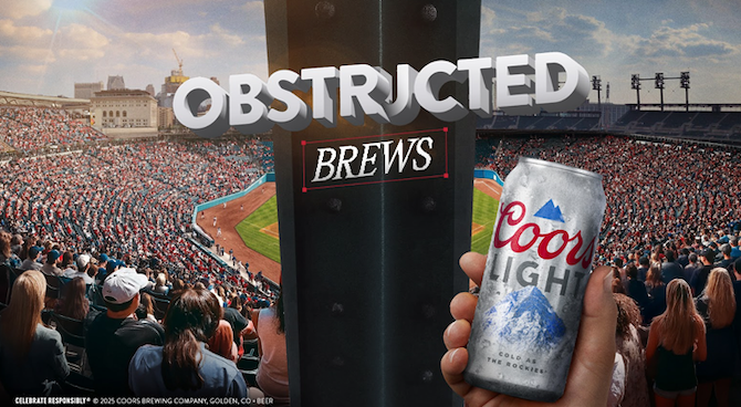 ⚾️ Coors Light’s ‘Obstructed Brews’ for Obstructed Views