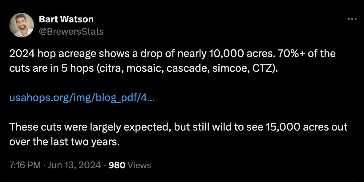 📣 'These cuts were largely expected, but still wild to see 15,000 acres out over the last two years'
