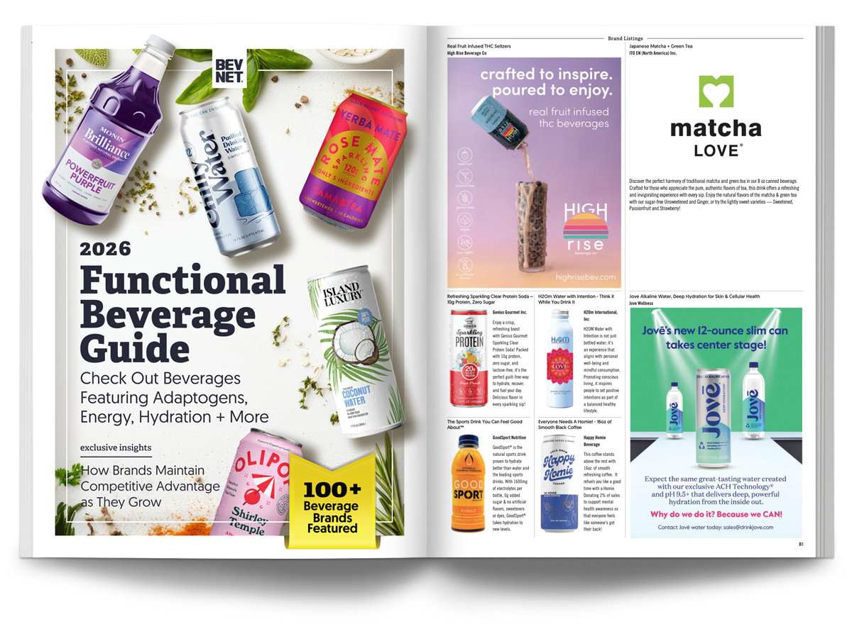 ⏩ BevNET’s Functional Beverage Guide is Now Live