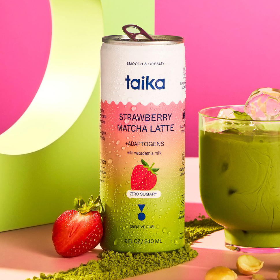 Taika Strawberry Matcha Latte