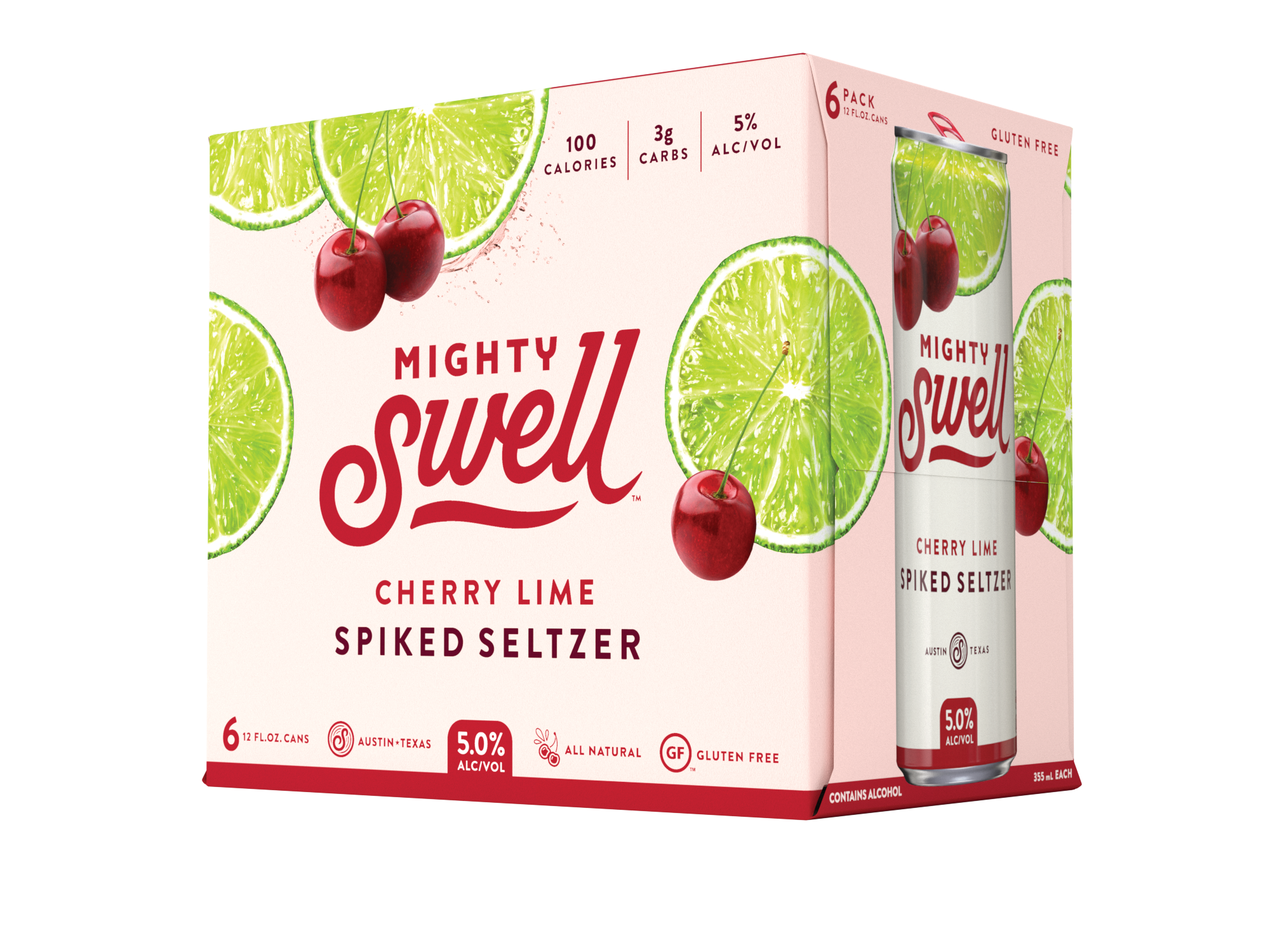 Mighty Swell Cherry Lime Spiked Seltzer | 6 Pack