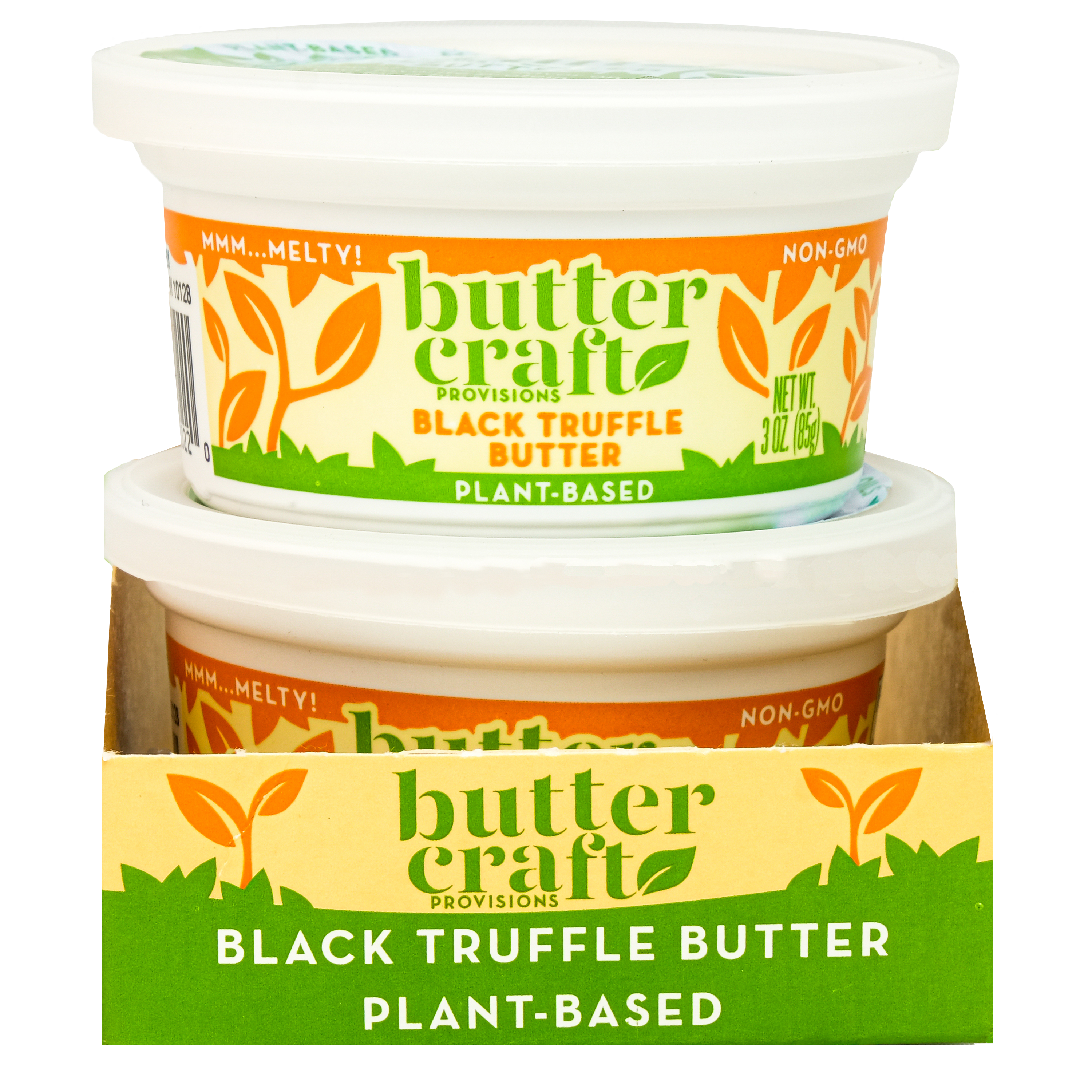 Plant-based Black Truffle Butter in Shelf Ready Sleeve