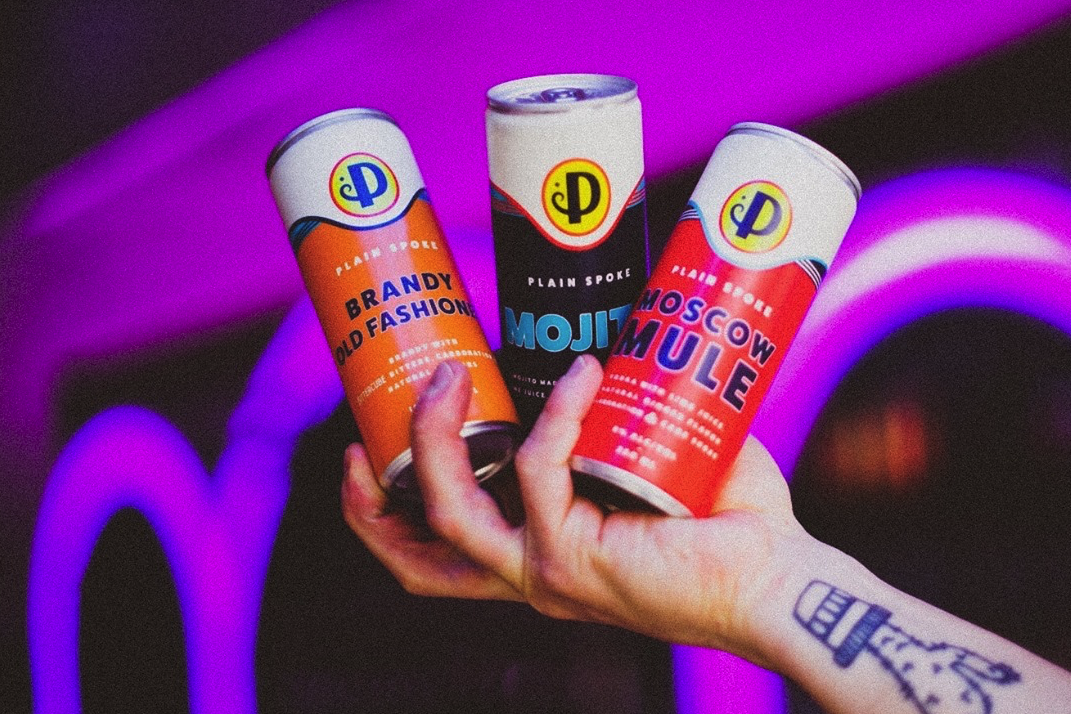 Plain Spoke Cocktails - RTD Branding and Packaging