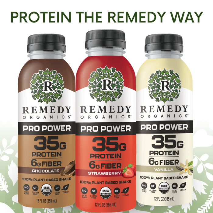 Remedy Organics Launches Industry-Leading 35g Pro Power Shakes in Refrigerated Plant-Based RTD