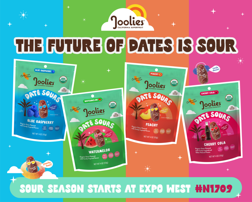 Joolies Debuts Date Sours at Expo West, Expanding the Role of Dates in Modern Snacking