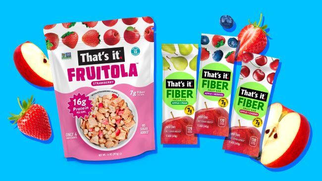 That's it. Expands Fruit-First Snacking with Two New Innovations: Fruitola Fruit Granola and Fiber Fruit Bars