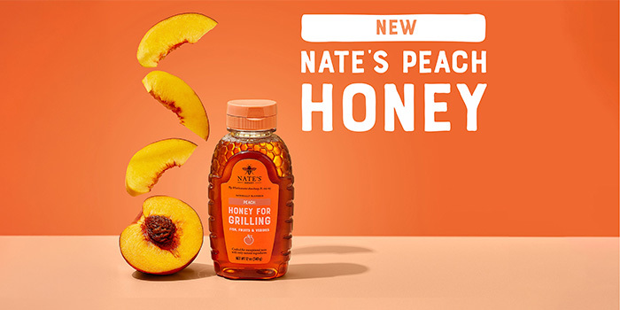Nate’s Honey Ignites Summer Flavor with New All-Natural Peach Honey