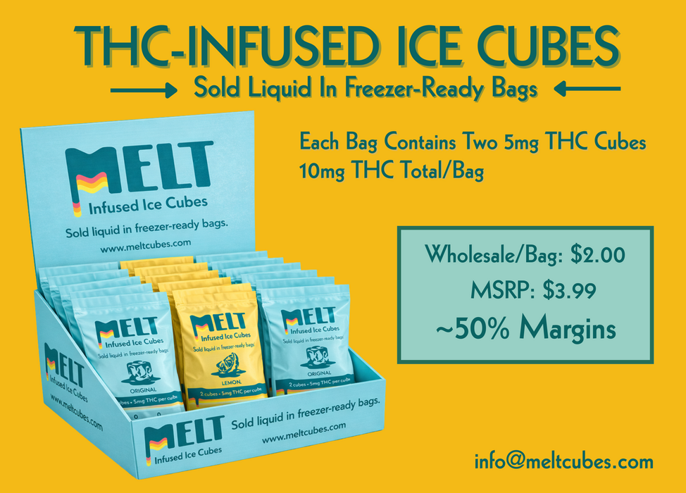 Melt Launches 2-Cube THC Ice Cube Bag for Regulated Markets, Delivering ~50% Retail Margins