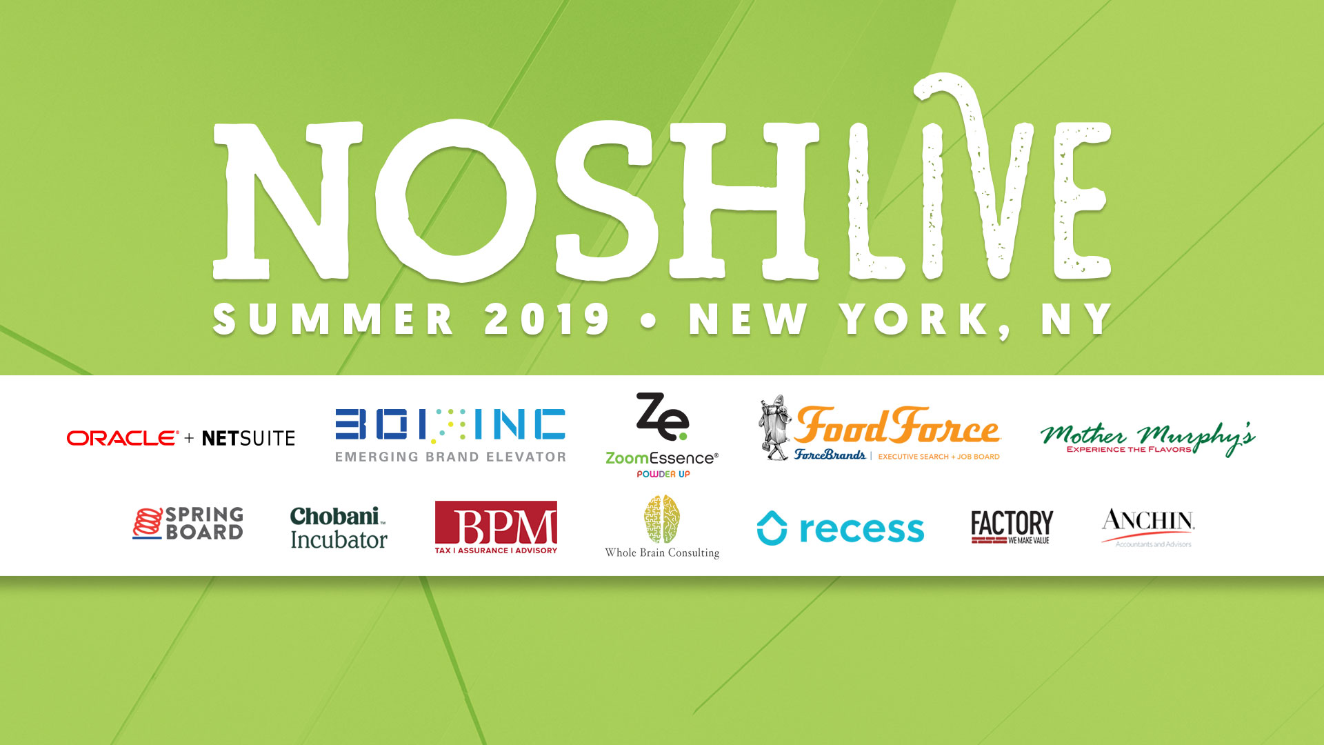 NOSH Live Summer 2019 - Livestream Studio