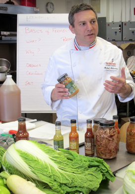As Mike Schwartz coaches the OFI tenants, he also runs Bad Ass Organics, his "expensive hobby."