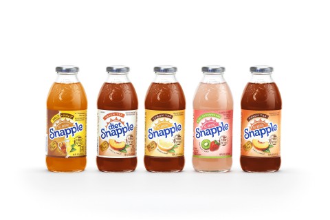 New graphics coincide with Snapple's efforts to boost share nationwide