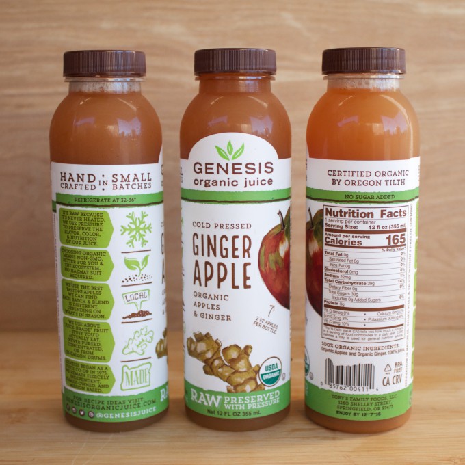 Genesis Organic Juice Releases New Packaging