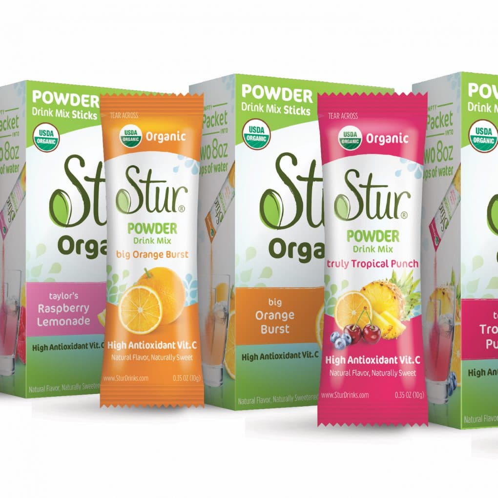 Stur Launches OrganicCertified Powder Drink Mix Sticks