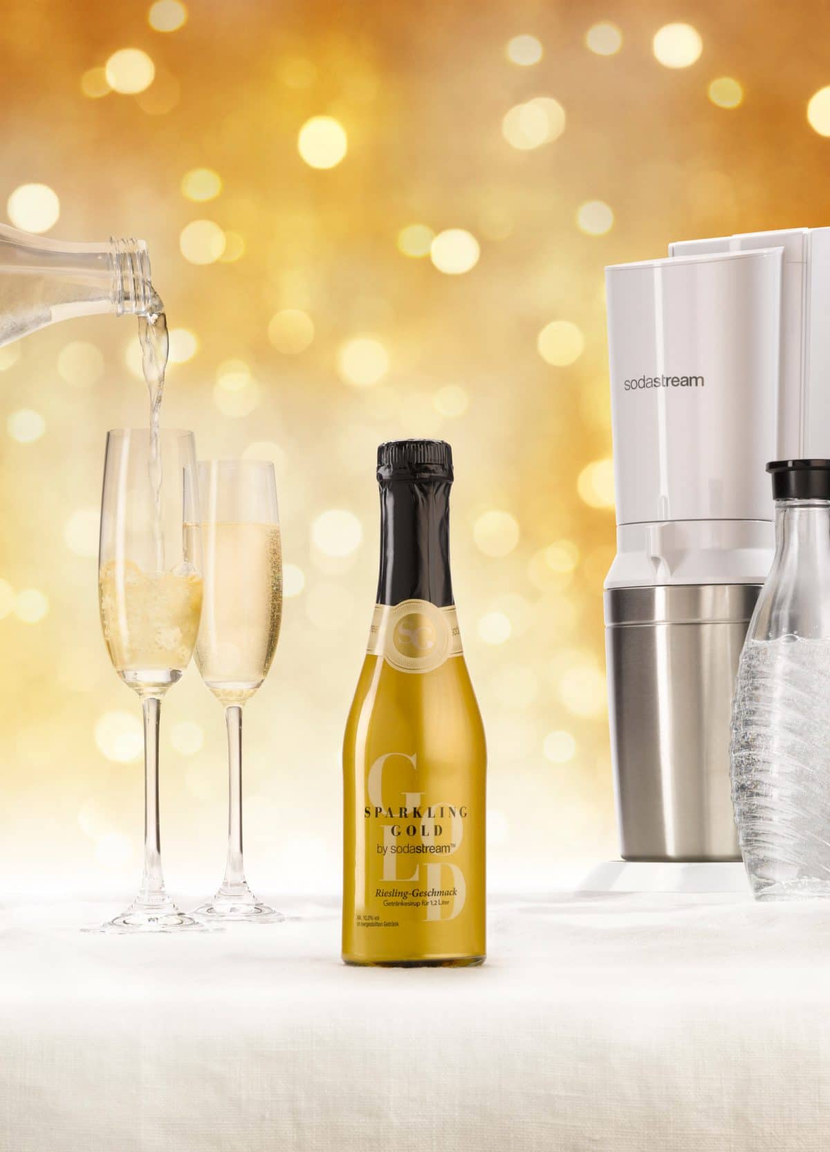 SodaStream Launches 'Sparkling Gold' Alcoholic Concentrate