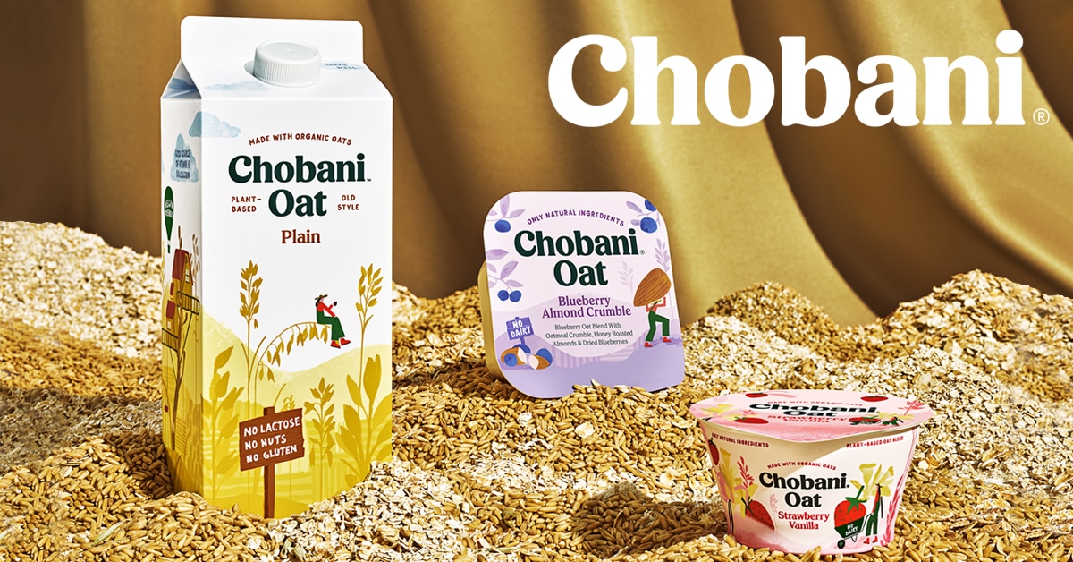 Chobani Announces Move into Oat Beverage, Yogurt Set