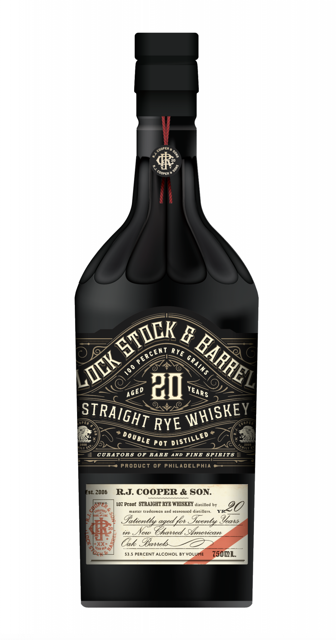 The Cooper Spirits Company Launches Lock, Stock & Barrel 20Year Rye