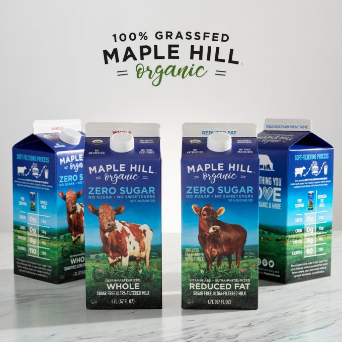 Maple Hill Creamery Launches Zero Sugar Organic Milk
