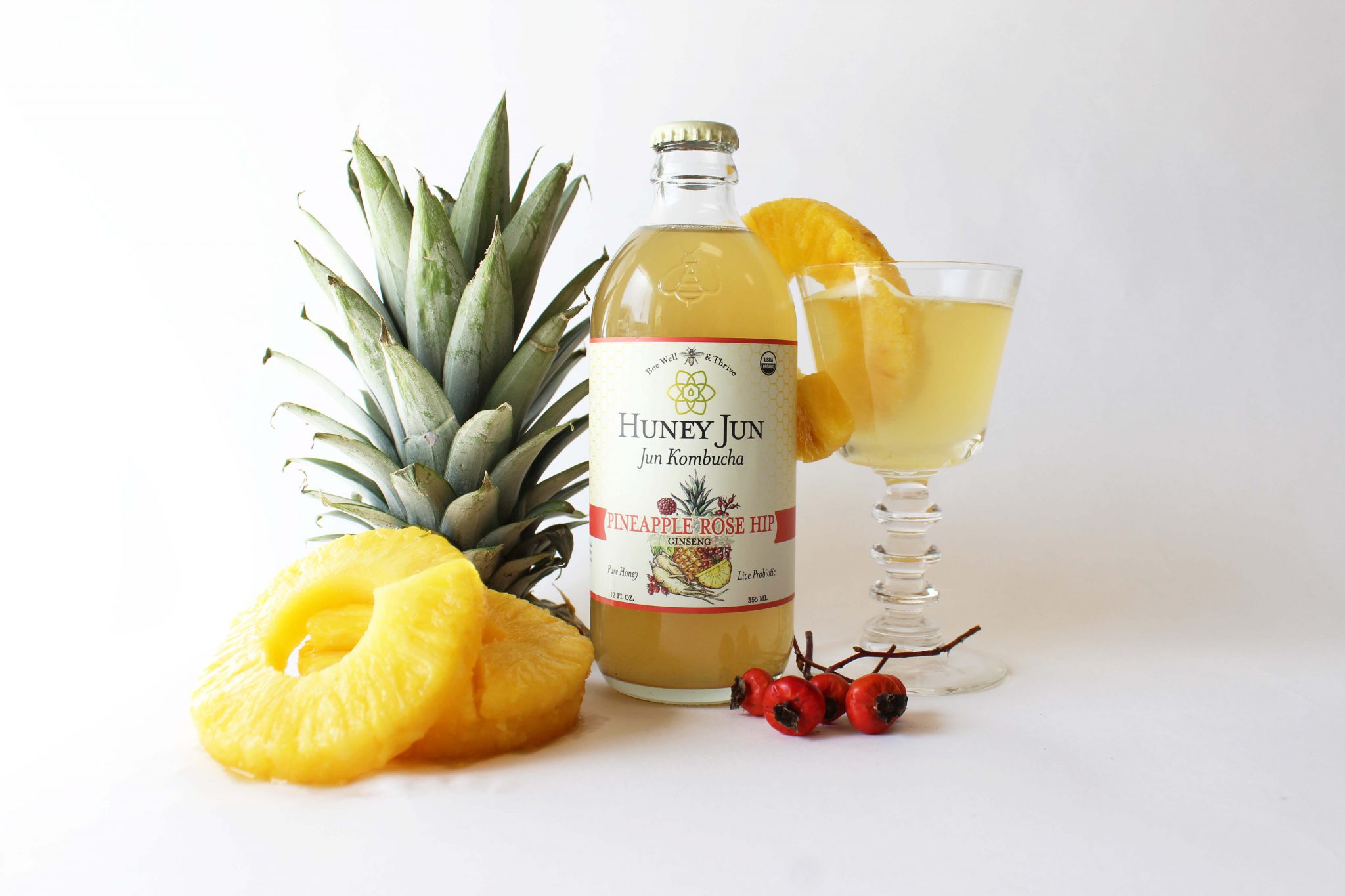 New Huney Jun Flavor Pineapple Rose Hip With Ginseng