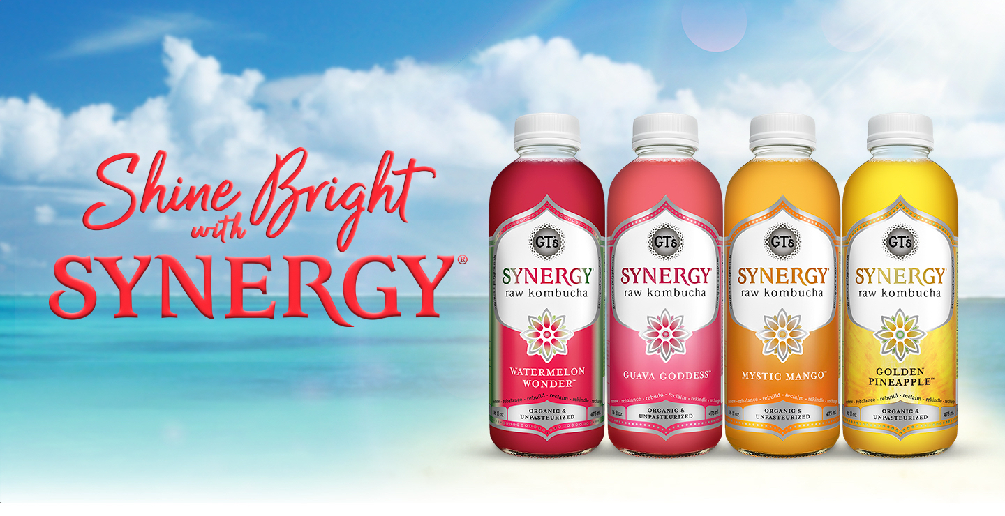 GT's Synergy Launches Shine Bright With Synergy Summer Campaign - BevNET.com, image size:1440x740