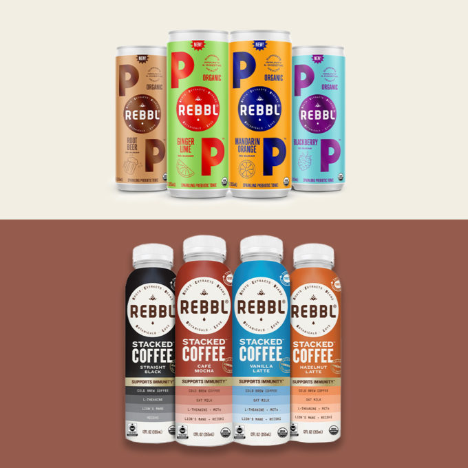 REBBL Launches Functional POP, Stacked Coffee Lines