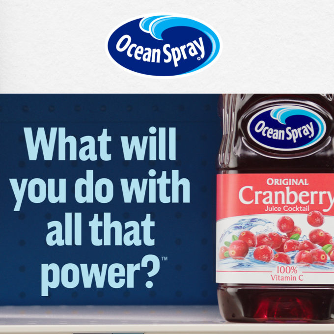 Marketing: Feel The Power of Cranberries, Ocean Spray Tells Consumers