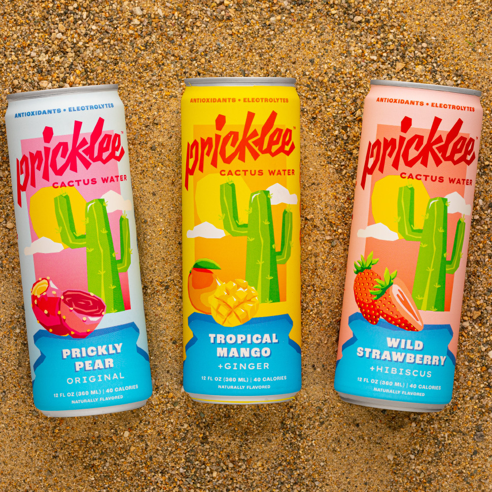 Pricklee Cactus Water Rebrands