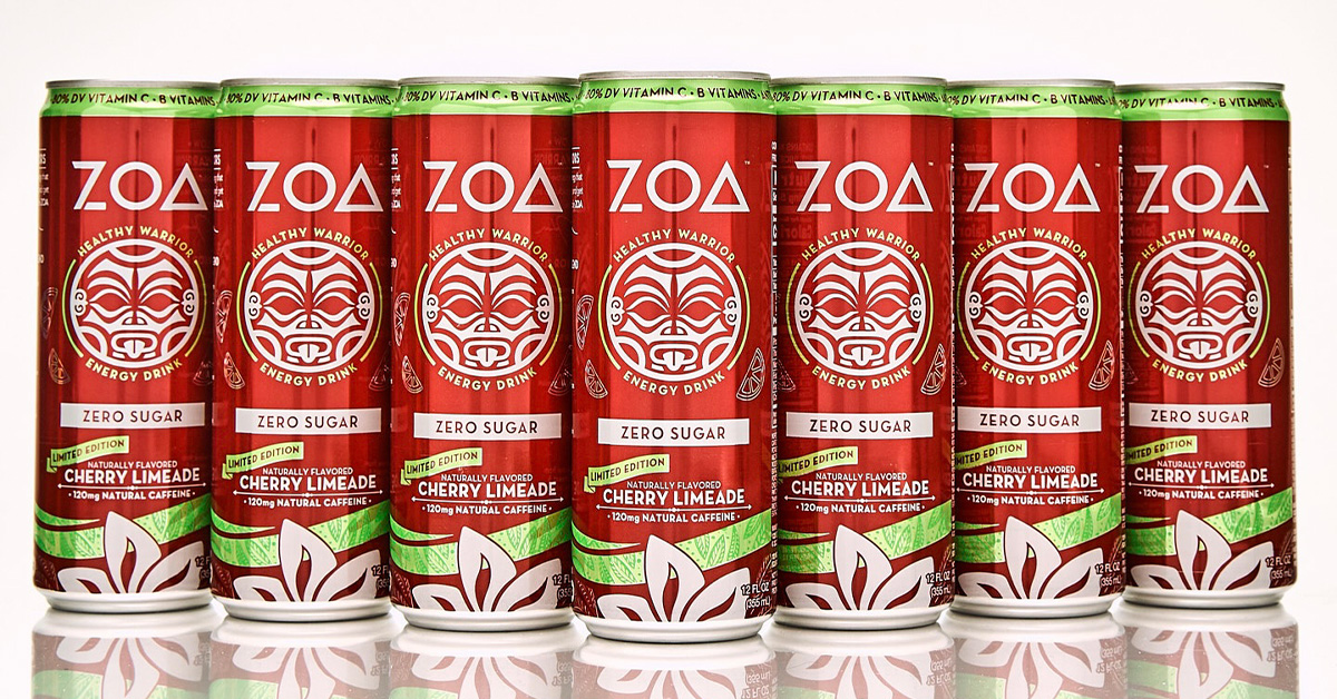 ZOA 　　　　　　　　　　　　　　　　　Z.O.A Zoa Energy Drink Lemon Lime Zero Sugar - 16 FZ - safeway