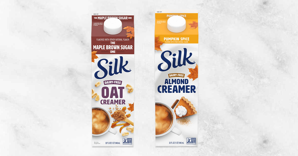 Silk's New Products: Pumpkin Spice Almond Creamer and Maple Brown Sugar Oatmilk Creamer