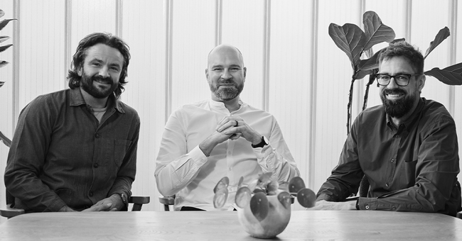 The Ardent Company's founding team: Daniel Rowntree, Dan Gasper and Andreas Redlefsen