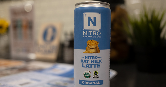 Nitro Beverage Company is expanding into lattes with its first oat-milk based release.